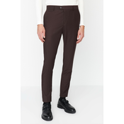 Trendyol Brown Mens Slim Fit Iron-On Trousers