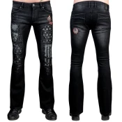 Moške hlače (kavbojke) WORNSTAR - Riven - Črna - WSGP-RVN