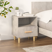 Nocni ormaric siva boja betona 40 x 35 x 47 cm