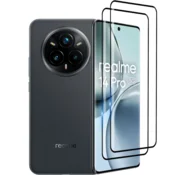 GS 2x 3D kaljeno steklo za Realme 14 Pro 5G, črn okvir