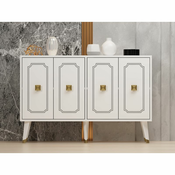 HANAH HOME Komoda Roland White Gold