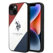 shumee Ovitek za iPhone 14 US Polo Tricolor Embossed, bel