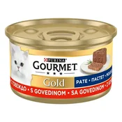 PURINA GOURMET GOLD Vlažna hrana za macke, Goveda pašteta, 85 g