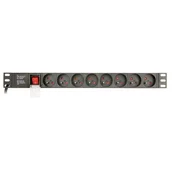 Gembird PDU 8 vtičnic, 1U, 16 A, 3m