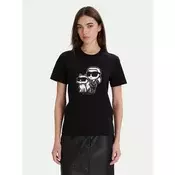 KARL LAGERFELD Majica A1W17129 Črna Regular Fit