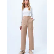 Trend Alacati Stili Ženske pantalone Alc-X14406, Bež