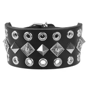 Zapestnica LEATHER & STEEL FASHION - Pyramids and Rings - LSF1 158