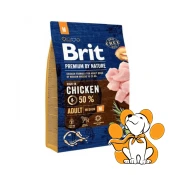 Brit Premium by Nature Adult M 3kg, Hrana za Zdravu Kožu i Sjajnu Dlaku