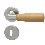 Vratno okovje HOLAR WS 01, okroglo (natural), klika-klika, WC ključ, HOLAR mat saten