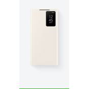 Original maska Samsung S23+ Smart View preklopna futrola S23 Plus EF-ZS916 Krem