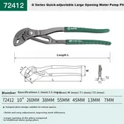 Sata Klešta za cevi G Series 72412, 10