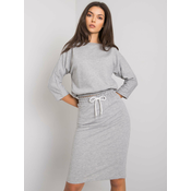 Grey two-piece cotton set