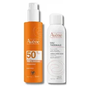 Avene Sun Visoka zaščita pred soncem pršilo - ZF 50, 200 ml + Avene Termalna voda, 150 ml