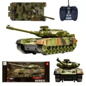 shumee Daljinsko voden vojaški tank, svetlobni in zvočni, zelena kamuflaža