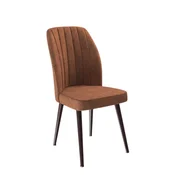 Hanah Home set trpezarijskih stolica Platinum 4 kom, terakota tkanina Jerry, braon metalne noge