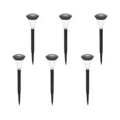 Aigostar - Komplet od 6 LED solarnih svetiljki LED/2V 6500K IP44 40 mAh crne