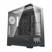 darkFlash Računalniško ohišje DY451 brez ventilatorjev (črno)