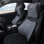 Icaroom Set jastuka za vrat i leda za auto sedište T-662/632MS-H, Sivi