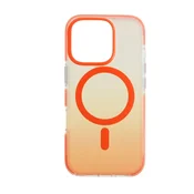 CELLECT Magnetski silikon case iPhone 16 Pro narancssárga-átlátszó