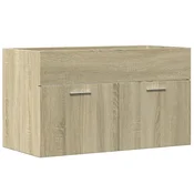 Vidaxl Omarica za umivalnik sonoma hrast 80x38,5x46 cm iverna plošča