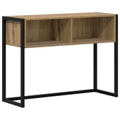 Vidaxl Stranska miza Oreh 100 x 36 x 75 cm Konstruiran les