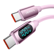 Toocki TXCTT1- XX04-B2 cable USB-C / USB-C 2m FC 100W pink