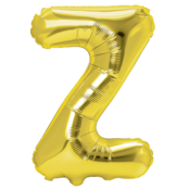 Zlati folijski balon črka Z 40 cm