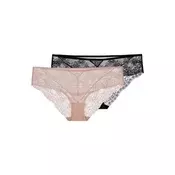 Dorina Slip pastelno roza / crna