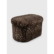 Sinsay - Puf sa leopard printom i funkcijom za odlaganje - braon
