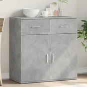 Vidaxl vidaXL Omarica betonsko siva 79x38x80 cm material na osnovi lesa