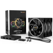 be quiet! Light Wings 120mm ARGB PWM Fan Black 3 Pack