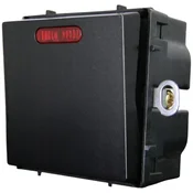ELEKTRO SMART DESIGN LINE jednopolni mehanicki prekidac s fluorescentnom indikacijom 45 A, crni DL-86-1G45A-BK