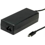 Roline USB-C strujni adapter, utor za 3-pinski kabel (Mickey Mouse), 65W