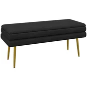 HOMCOM HOMCOM sedežna klop poliester, jeklo 100D x 37,5Š x 42V cm Črn, (5000242470)
