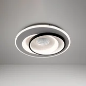 Näve LED stropna svetilka Malea. bela/črna, kovina, O 49 cm, CCT - Dnevna soba/jedilnica - Sodobni - bel, črn - Plastika