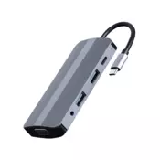 Gembird USB Hub GEMBIRD A-CM-COMBO8-02
