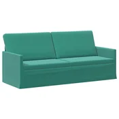 vidaXL 3-sedna sofa Turkizna 190 x 81 x 82 cm Žamet