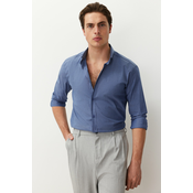 Trendyol Blue Slim Fit Summer Shirt