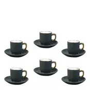 Sigma Set šoljica za kafu RXG-N250819A, 6 komada, 80 ml, Sivi