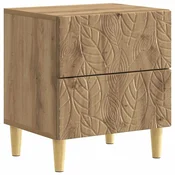 vidaXL Nočna omarica Artisan hrast 43 x 34,5 x 48 cm Inženirski les