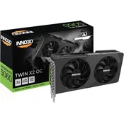 inno3D GeForce RTX 5060 Twin X2 OC V2 8GB GDDR7, 128-bit, 1x HDMI/3x DP (N50602-08D7X-195071N) grafična kartica