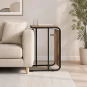 vidaXL Stranska miza Star les 40 x 31 x 55 cm Inženirski les