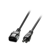 Lindy 30342 power cable Black 3 m C14 coupler C5 coupler