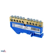 Schelinger svorkovnica na DIN letev 35 mm 10X6 MM2 125 A 500 V modra BM-A18-TBI-8X12-10P-NI