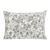 Prevleka iz krep-a - 50x70cm z zadrgo ( samo prevleka) - Flower grey, cream