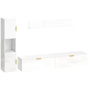 Homestar Komplet TV omarice 180x33x30 cm Bela