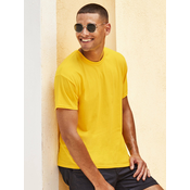 Original Fruit of the Loom Mens Yellow T-Shirt