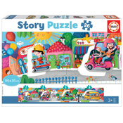 Puzzle za najmlade Story Vehicles in the City Educa prica Putujmo po gradu 26 dijelova