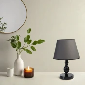 Opviq Stona lampa E27 Socket, Crno-Tamnosiva