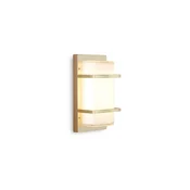 Moretti Luce Zunanja stenska svetilka Ice Cubic 3415, naravna medenina - Kovina